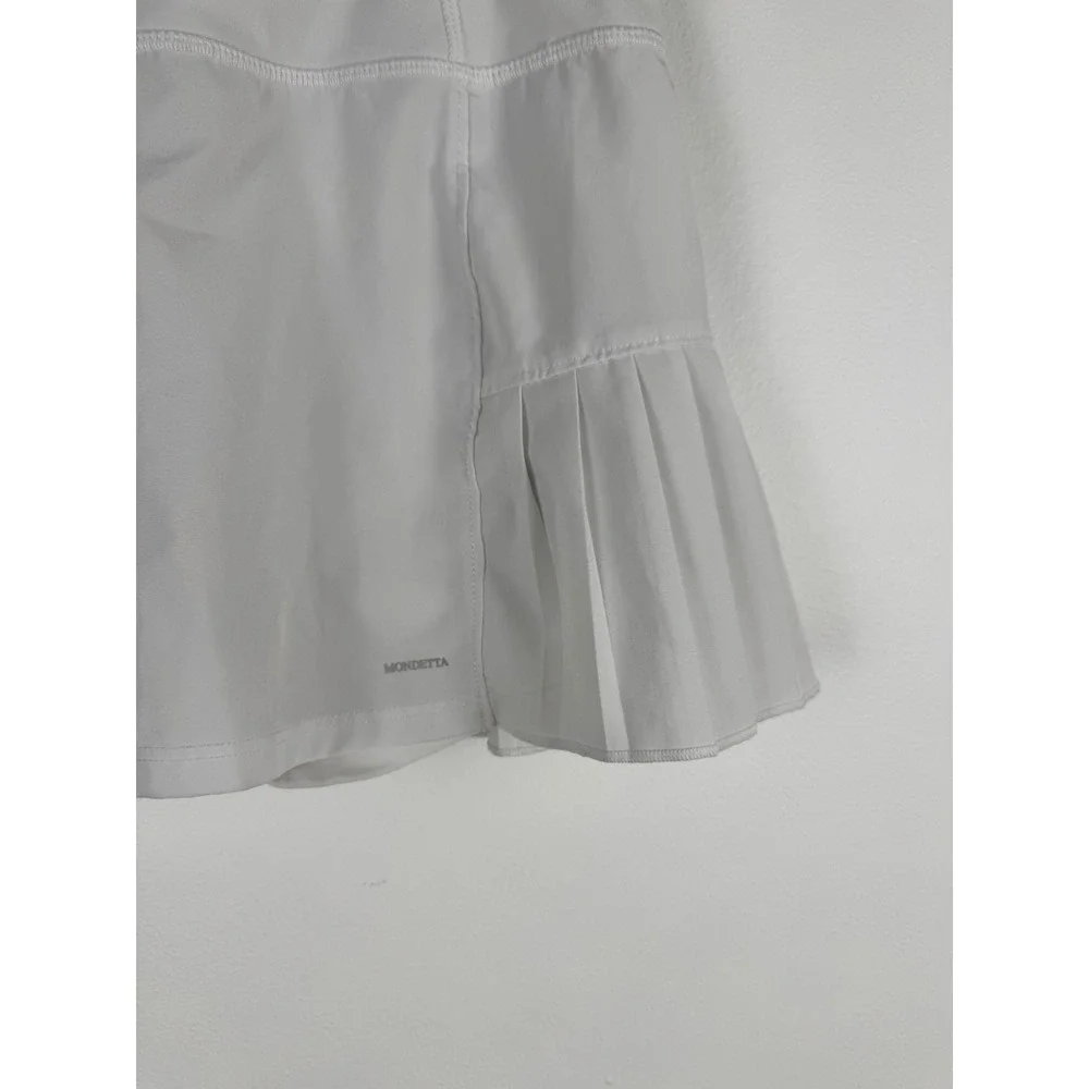 Mondetta‎ Womens Performance Luxury Athletic Skirt White S Pleated Tennis Golf
